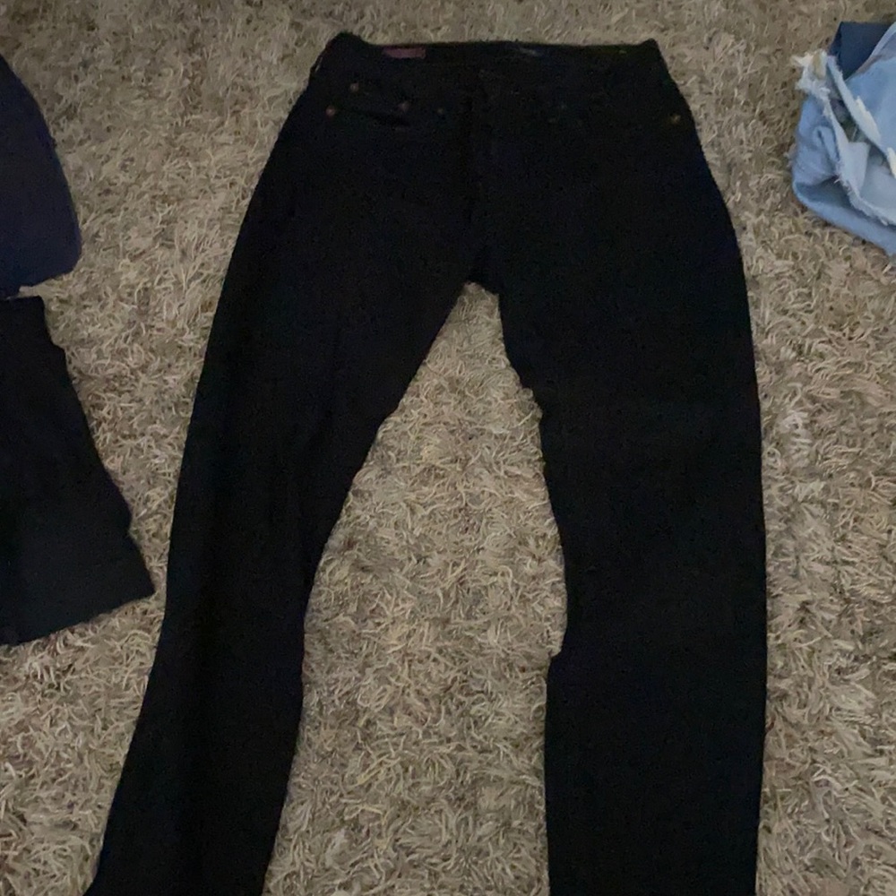 Red Engine Black Skinny Jeans